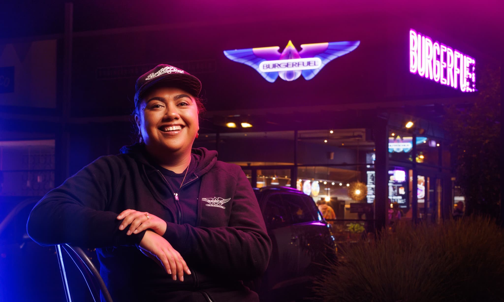 Ashleigh meeting with local business owners in Rotorua